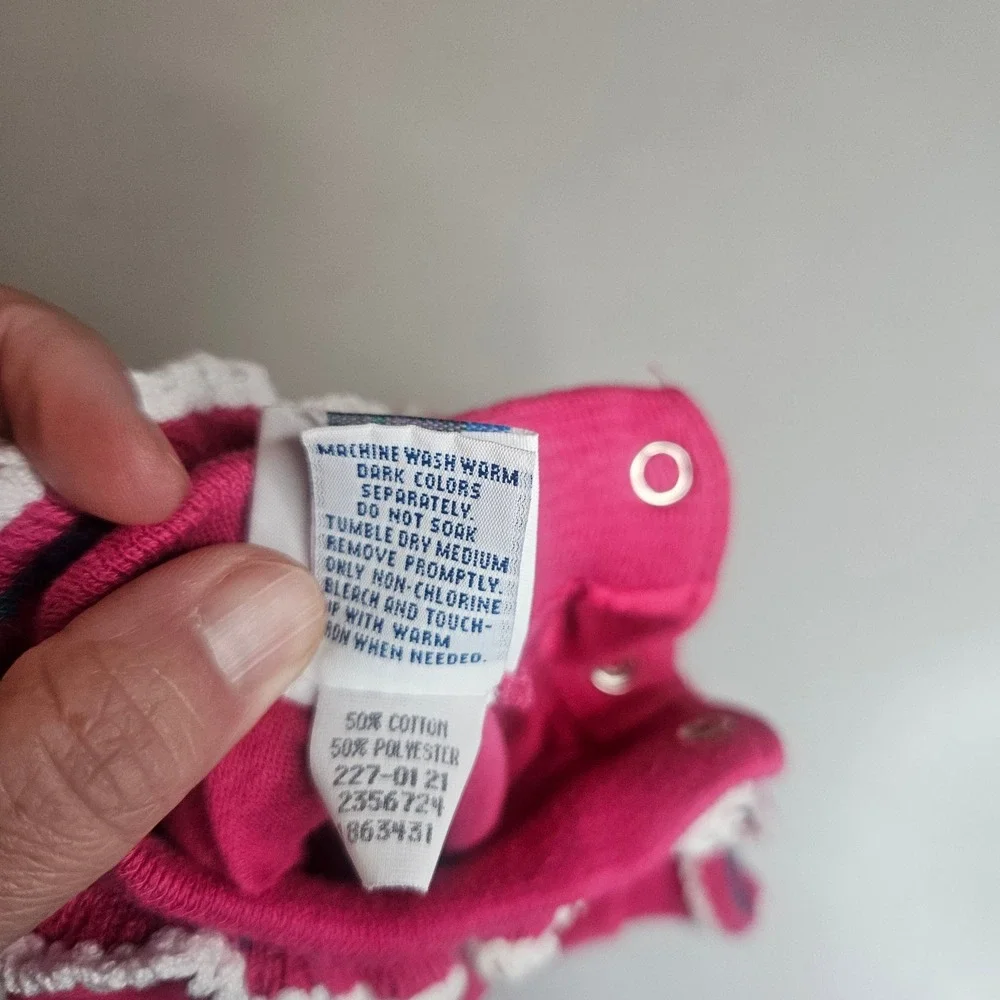 Vintage OshKosh B'Gosh Baby Girl Shirt Lot 18 Months Made in USA 90s Scottie Dog